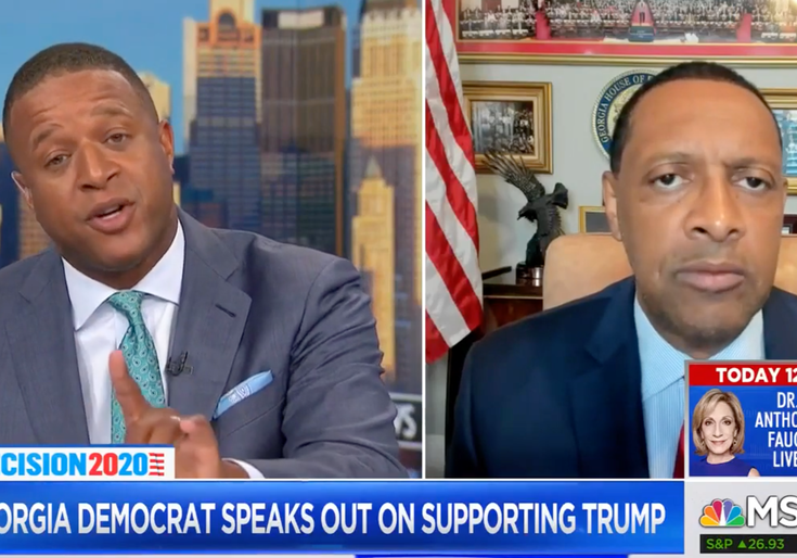 MSNBC Host Asks Black Pro-Trump Dem If He's on Trump Payroll