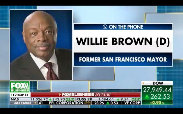 Harris Ex Willie Brown Concerned She'll Be 'Second Banana'