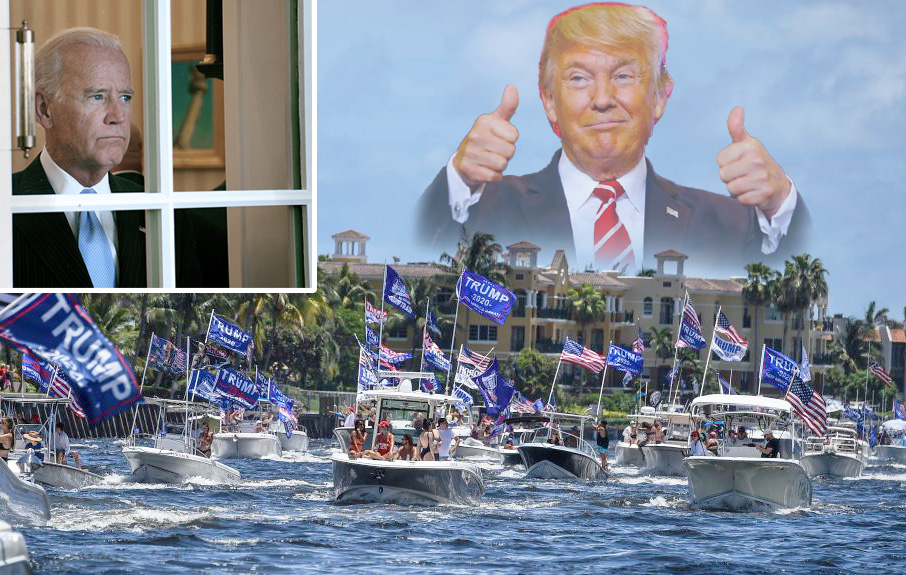 Biden Approaches 500 Days Without a Boat Parade as MAGA Boaters Smash World Record for Trump
