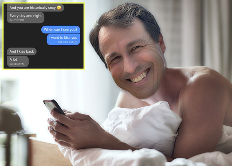 CREEPY CAL: Cunningham Caught Exchanging Nerdy Sexts with Married Woman