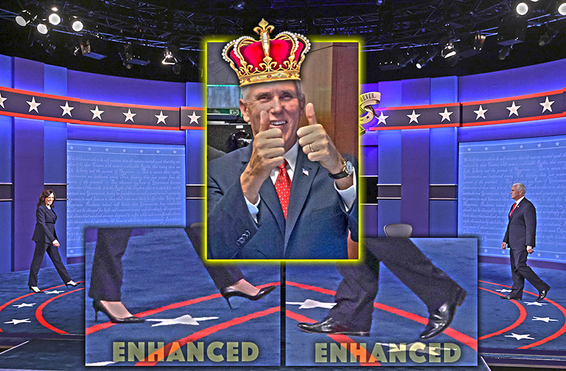 VP DEBATE: Mike Pence Steals the Show In Flawless Black Oxfords, Kamala Harris Disappoints in Heels
