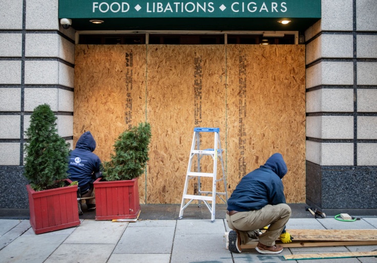 Businesses in Major Cities Prepare for Election Day Violence