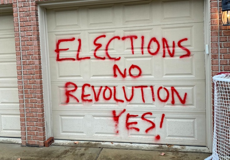 Republican Candidate’s Home Vandalized With Communist Symbol