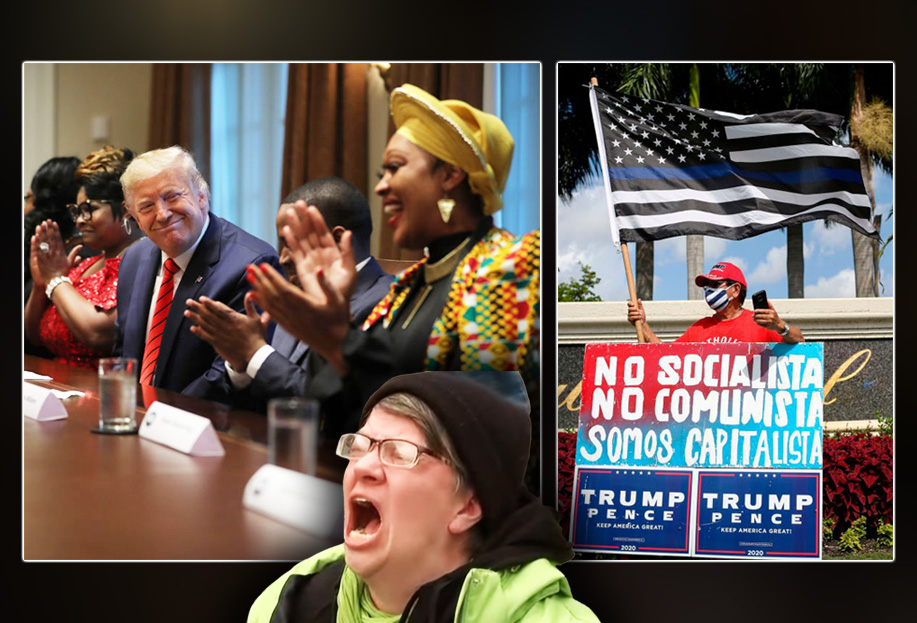 Libs Go FULL MELTDOWN Over Trump's Historic Support Among Minority Voters