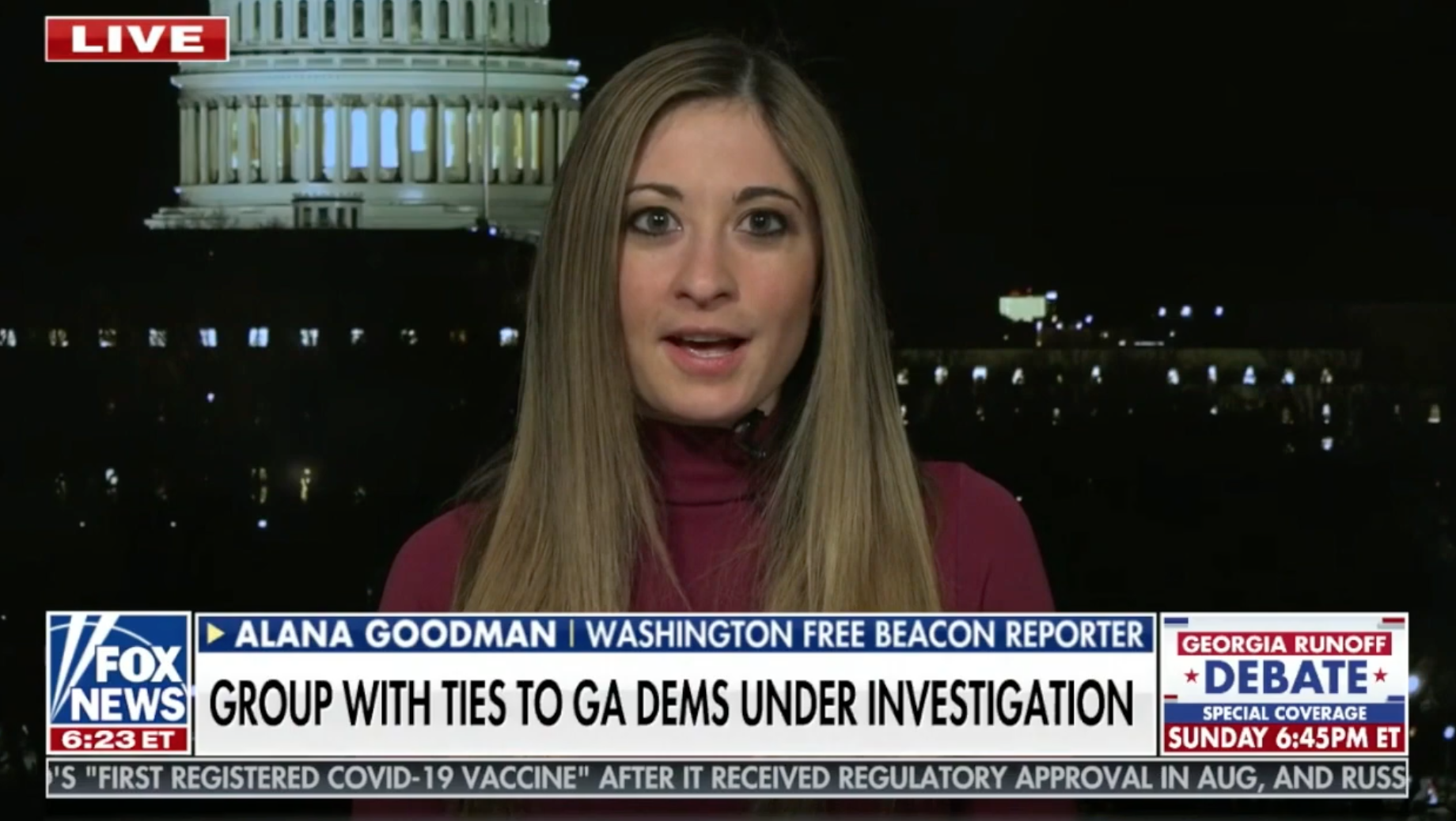Goodman Tells Fox News Warnock Must Answer Allegations of Fraud in Voter Group He Led