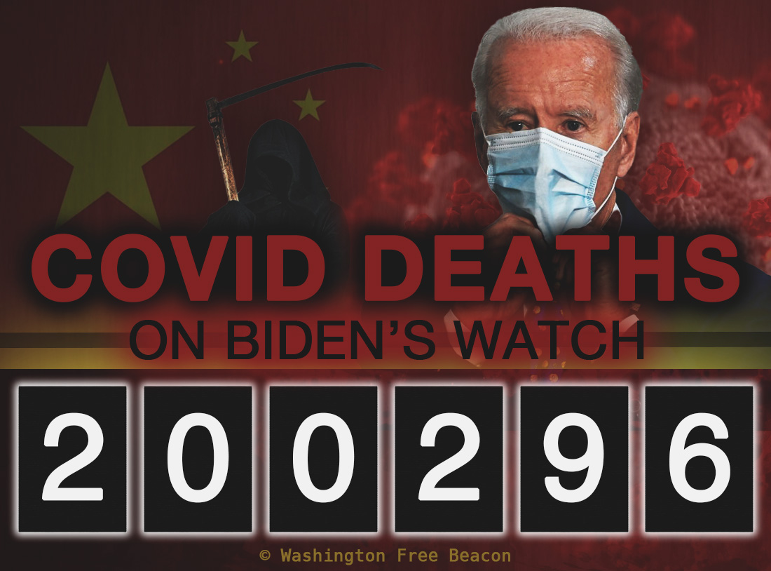 ALERT: Biden's COVID-19 Death Count Hits 200K, the Equivalent of 83 Pearl Harbors