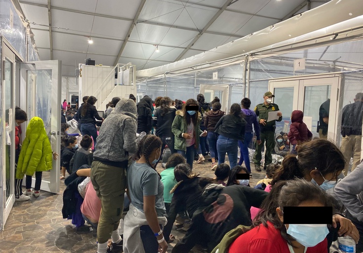 Texas Dem Shares Photos of Overrun Migrant Facility as Border Crisis Mounts