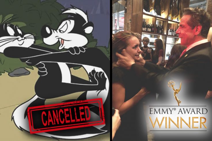 Hollywood's Double Standard Strikes Again: Pepé Le Pew Cut from 'Space Jam 2,' Cuomo Keeps His Emmy