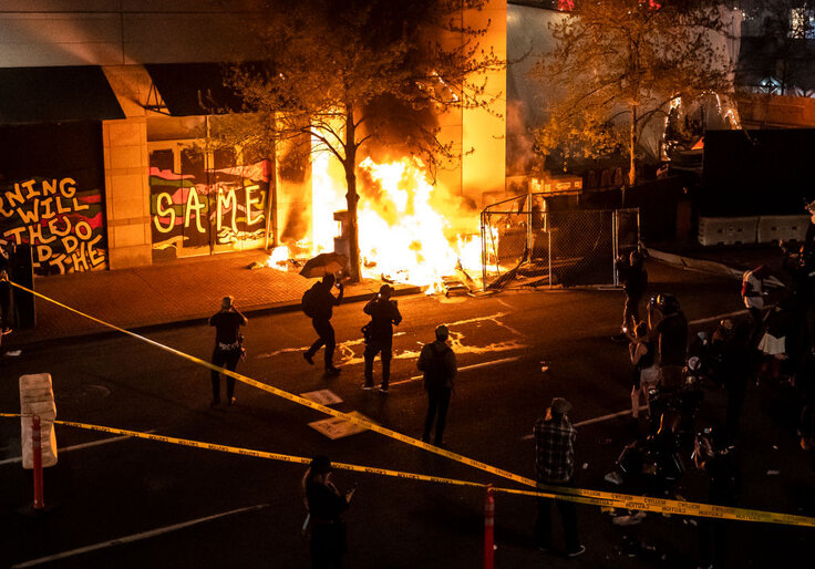 Portland Protesters Vandalize Youth Charity