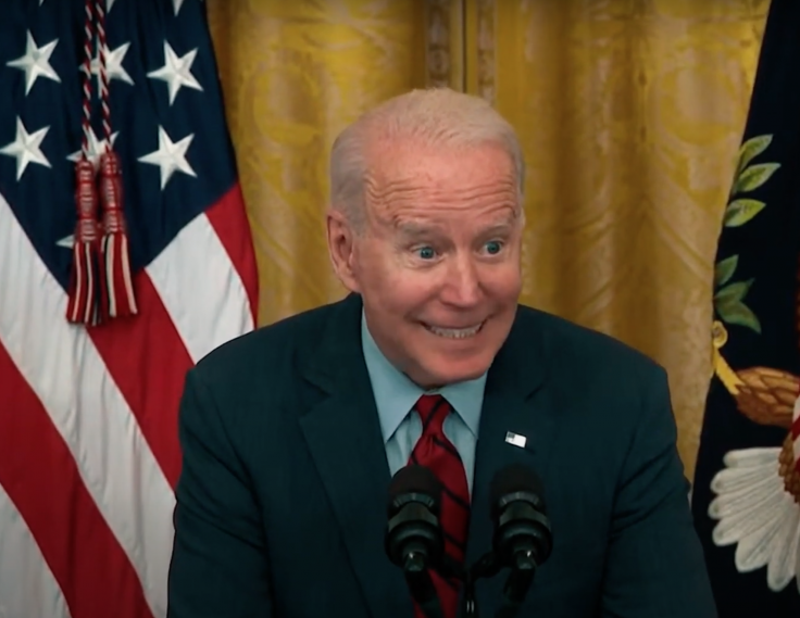 Biden Whispers Sweet Nothings to Press