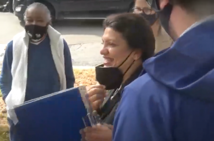 Caught on Video: Rashida Tlaib Admits She Only Wears Mask for Cameras