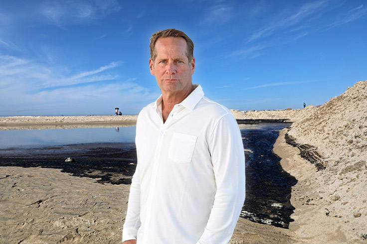 Democratic Candidate Flaunts Modeling Skills at Oil Spill Photo Shoot