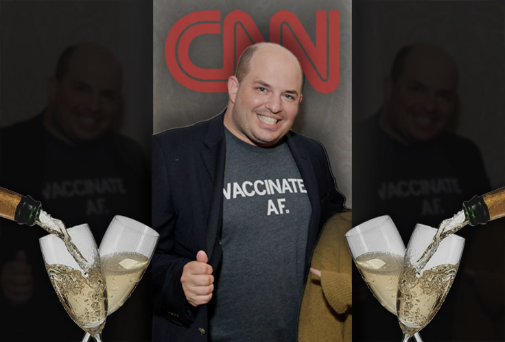 CNN's Brian Stelter Downs Caviar, Champagne at 'Splashy' HBO Premiere