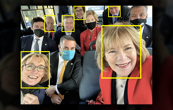 SAFETY LAST: Dem Senators Celebrate Infrastructure Bill on Maskless Bus Ride