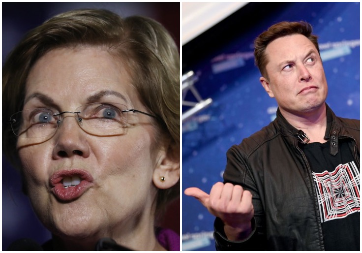 Elon Musk Dubs Liz Warren 'Senator Karen'