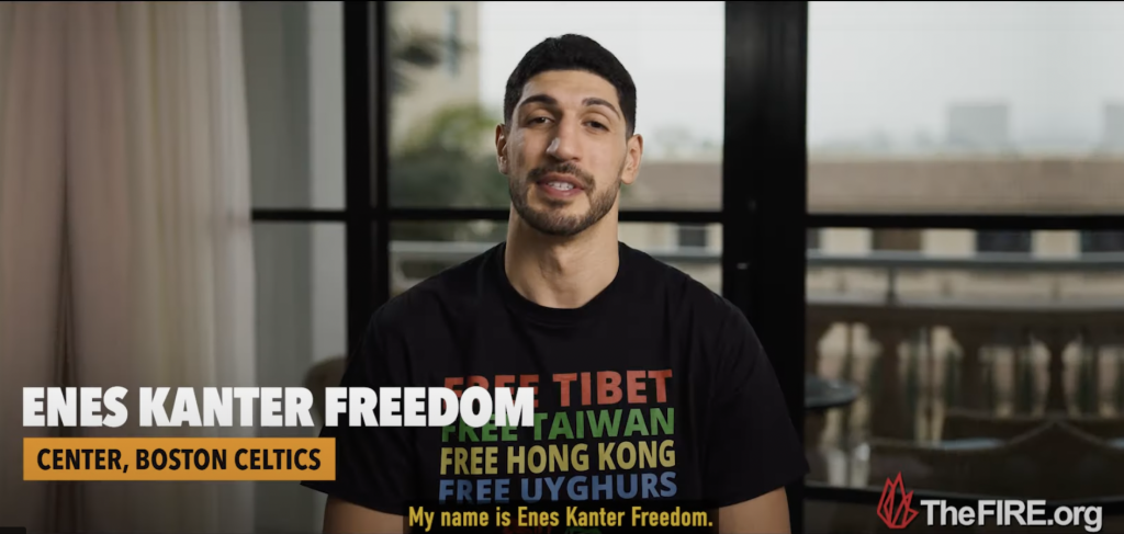 China Critic Enes Kanter Freedom Stars in Ad Set to Run During Primetime Olympics Coverage