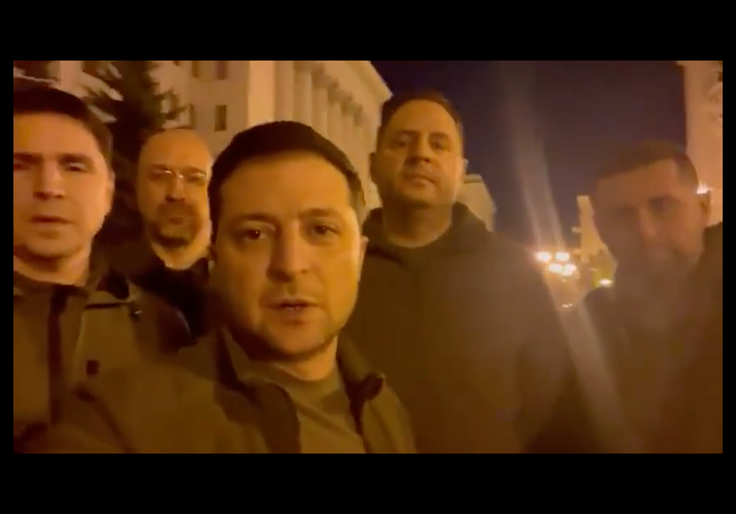 Ukraine President Posts Video From Kyiv as Russians Breach Capital