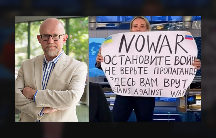 Lincoln Project Schlub Compares Self to Courageous Russian Anti-War Activist
