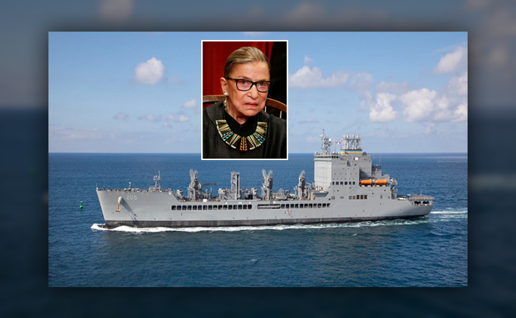 US Navy To Name Boring Oil Ship After Ruth Bader Ginsburg