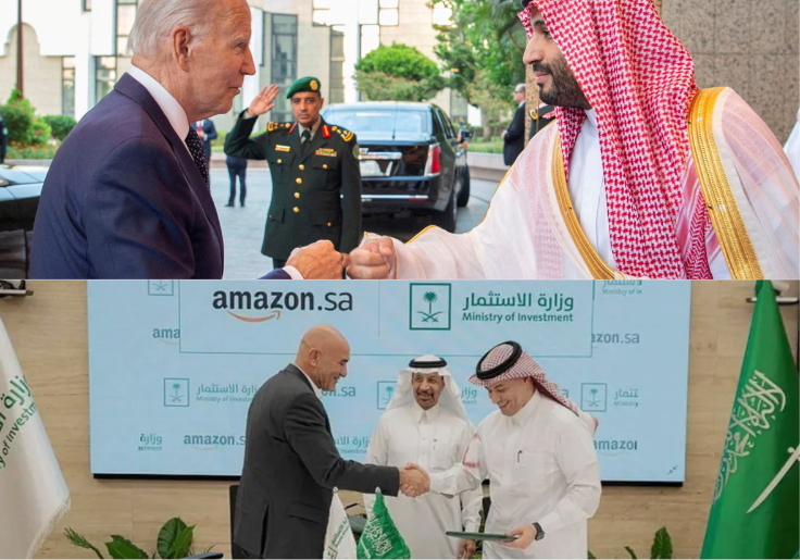 Washington Post Slams Biden for Saudi Fist Bump, Ignores Amazon's Full Embrace