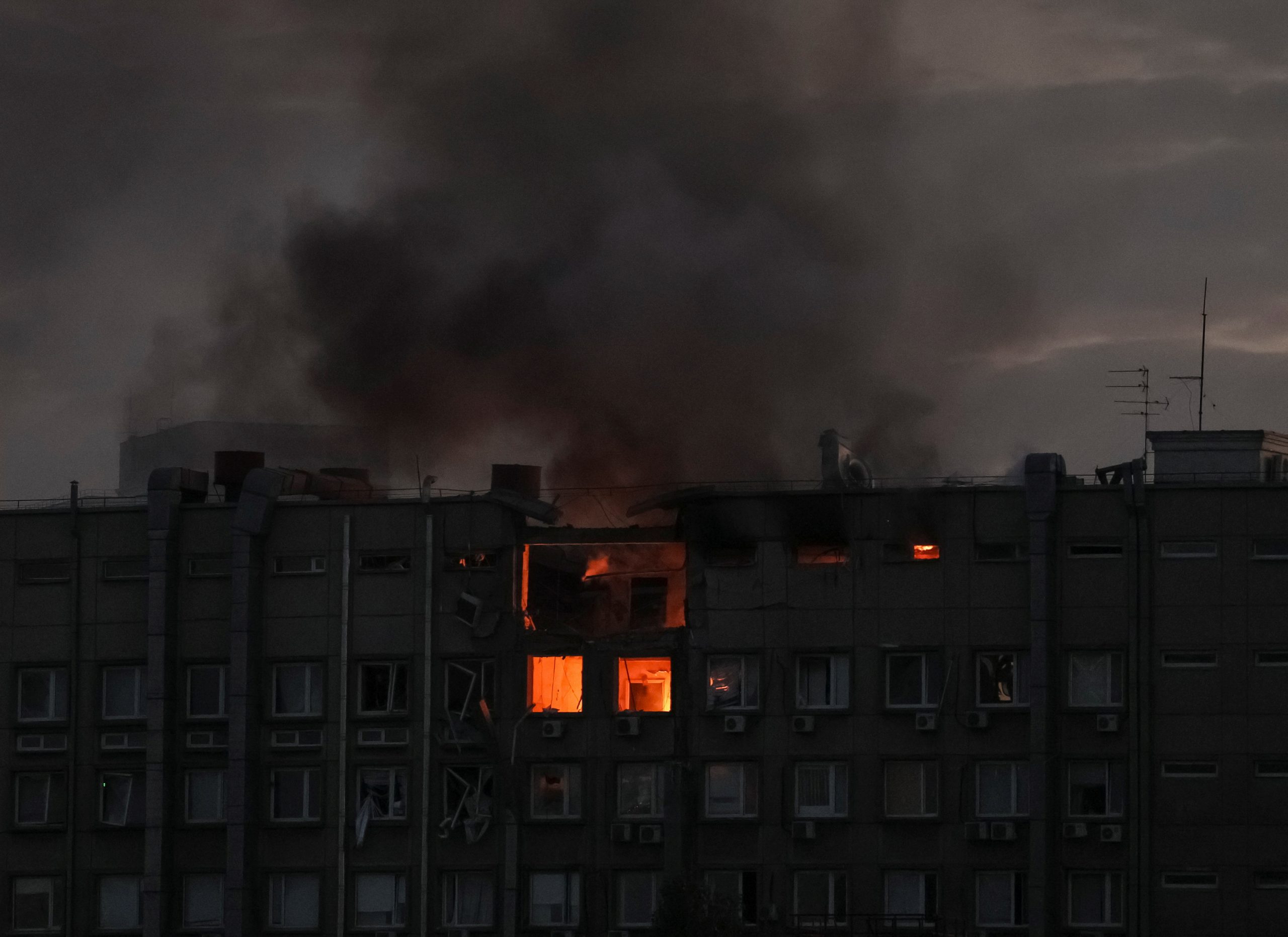 Russia Attacks Kyiv With Iran-Made 'Suicide Drones'