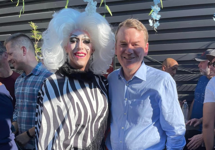 At Drag Queen-Themed Fundraiser, Colorado's Michael Bennet Tells Donors He’s ‘More Progressive Than Bernie Sanders’
