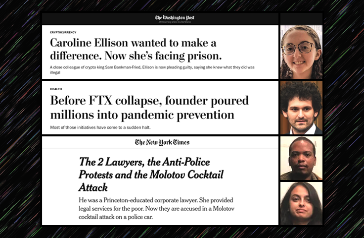 Media Still Fawning Over FTX Fraudsters Caroline Ellison and Sam Bankman-Fried
