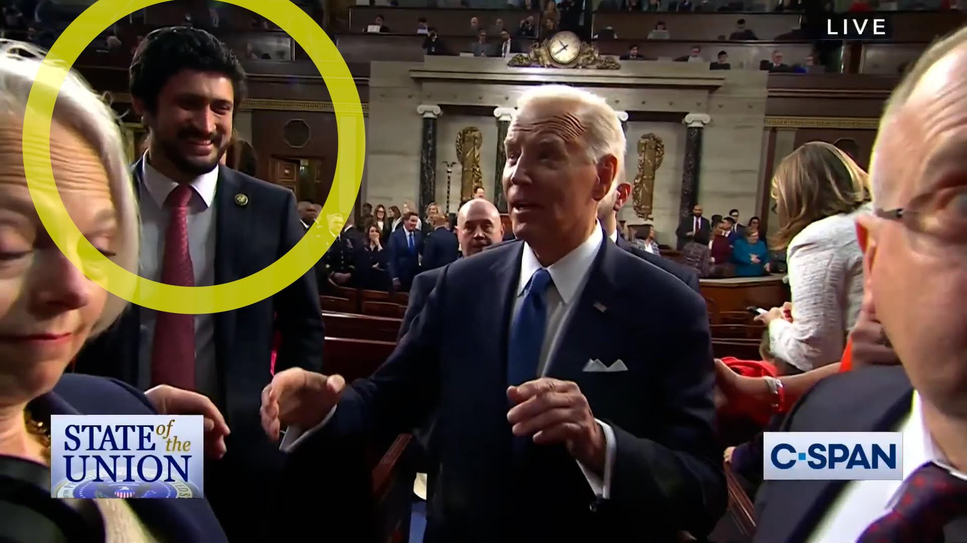 Meet the Thirsty Dem Desperate to Shake Biden's Hand