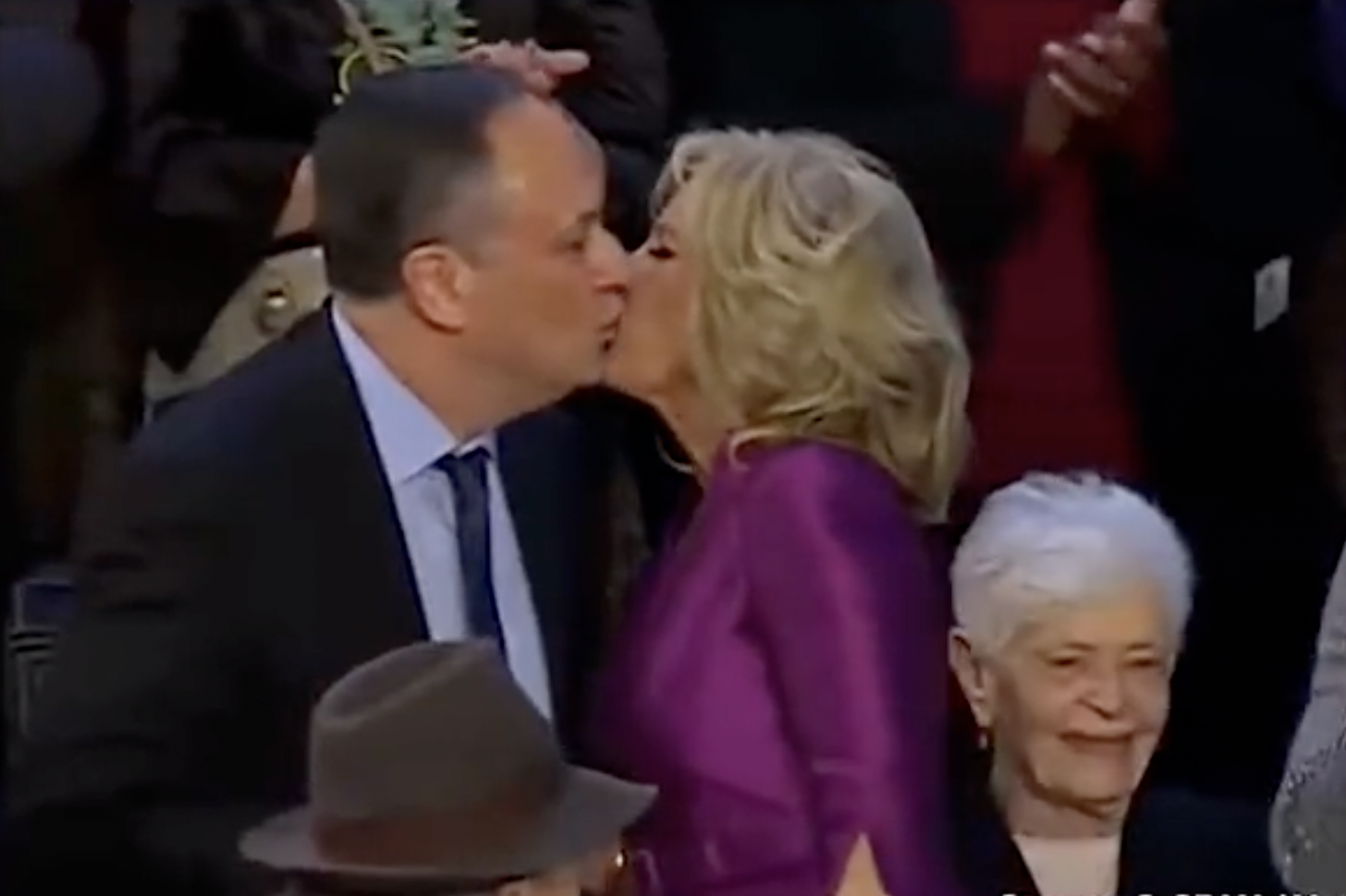 Kamala Harris: I 'Haven't Watched' Video Of Husband Kissing Dr. Jill