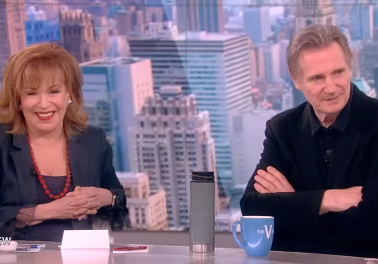 'Uncomfortable': Liam Neeson Creeped Out By Joy Behar's Swooning