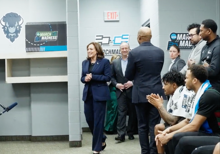 Crowd Boos Kamala at Alma Mater's Basketball Game
