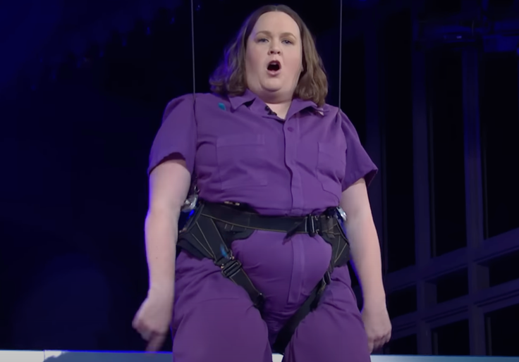 Watch First 'Nonbinary' SNL Cast Member Hang From the Ceiling and Shout About Trans Kids