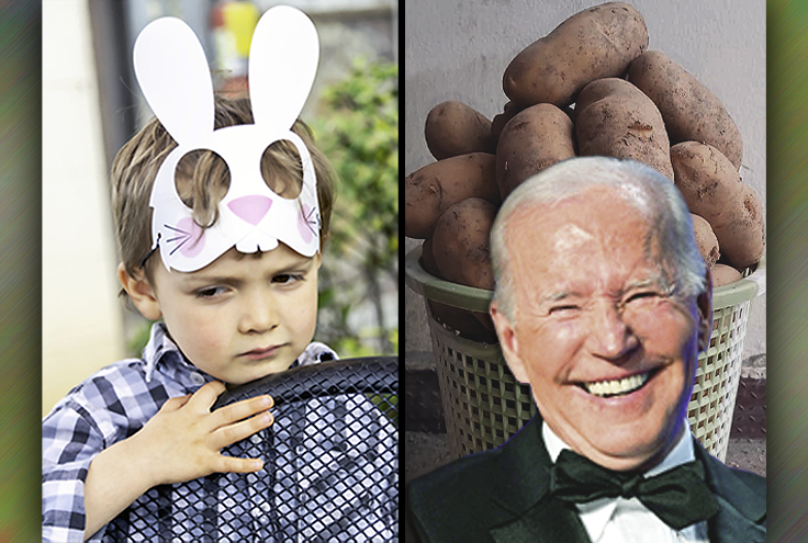 Biden's War on Christian Kids: Potatoes Replace Easter Eggs as Families Hit With Soaring Costs