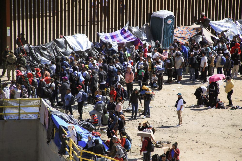 Photos Show Migrants Massing on Border Ahead of Title 42 Expiration