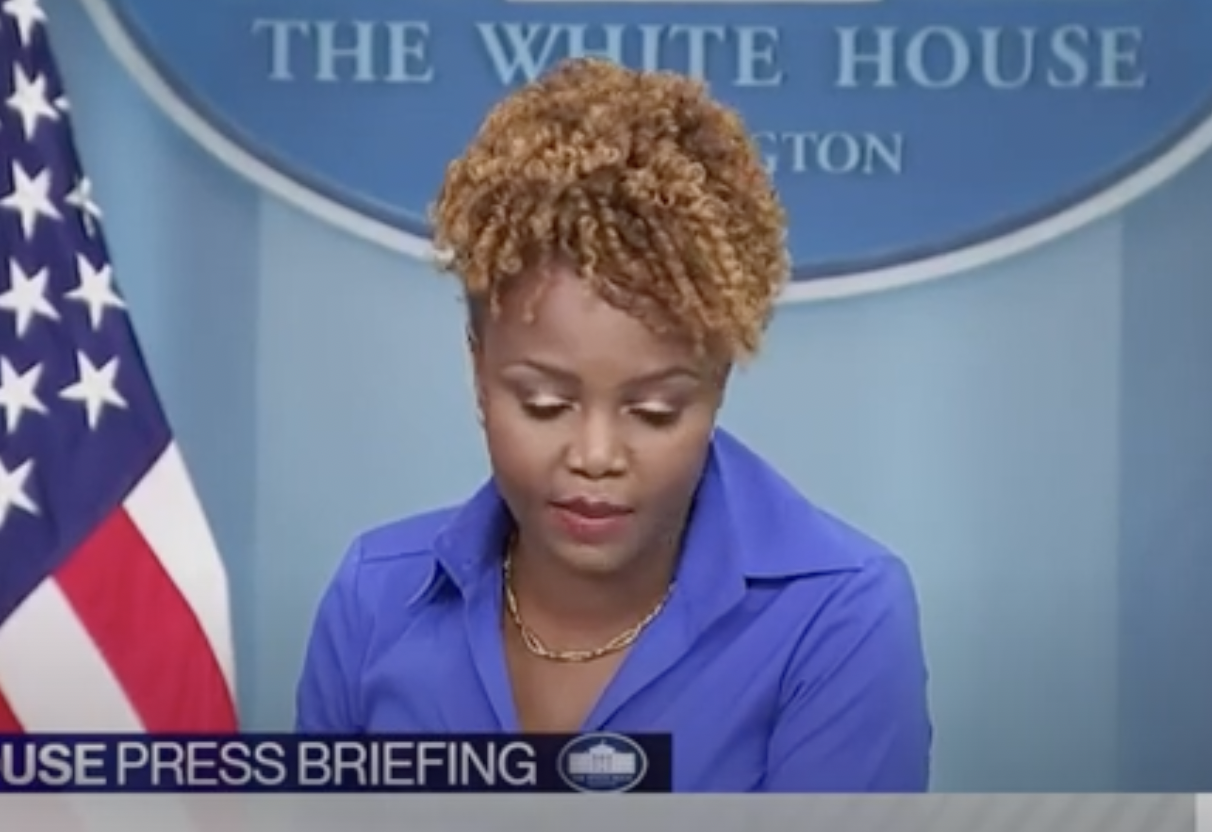 WATCH: Karine Jean-Pierre Struggles To Explain Why Biden Is Sending Troops to the 'Secure' Border