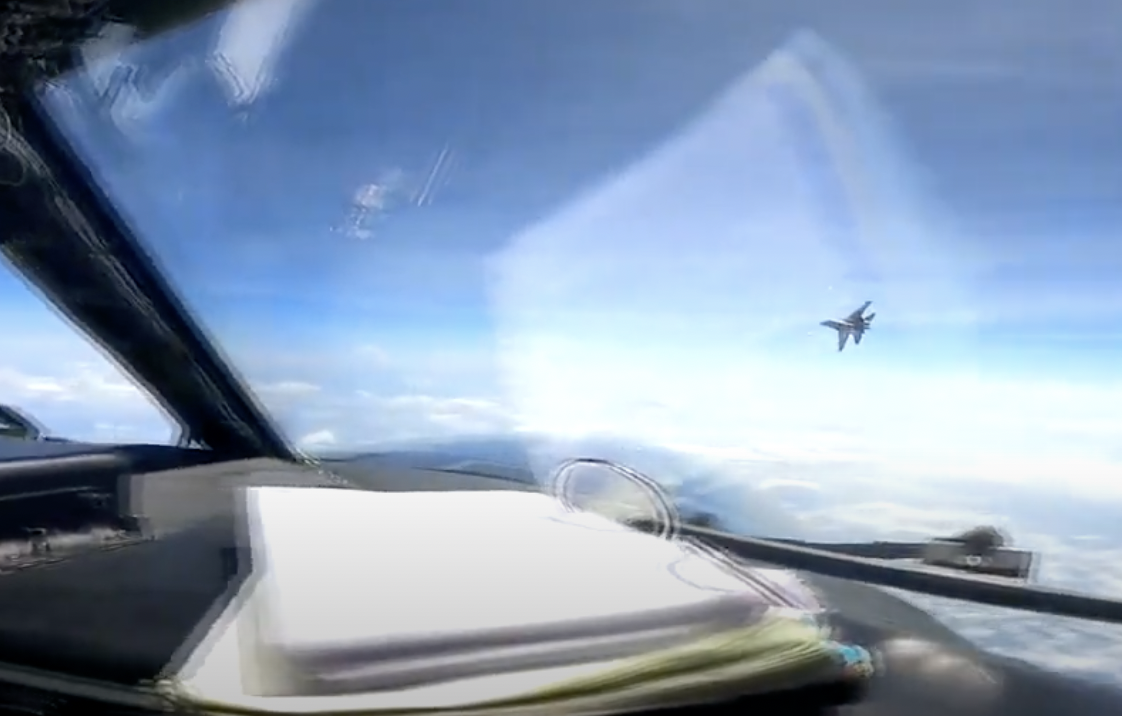 WATCH: Chinese Fighter Jet Swerves in Front of US Plane
