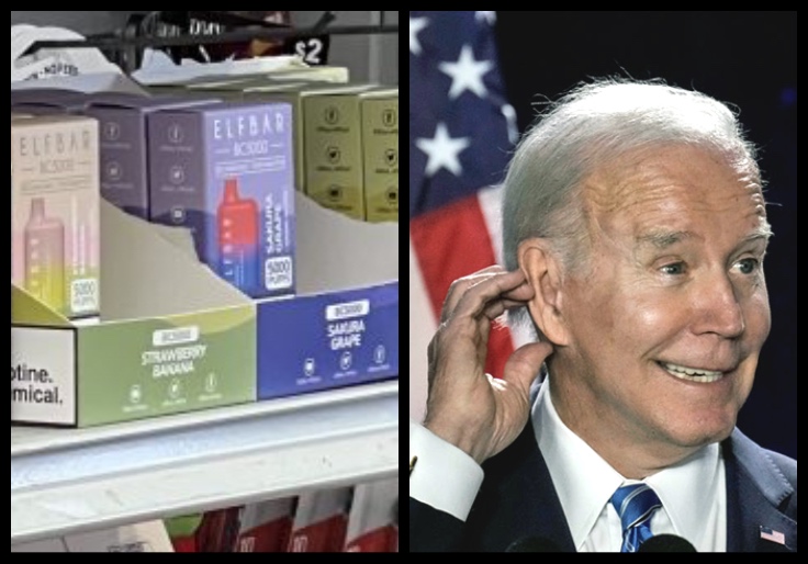The Biden Admin Says It's Cracking Down on Illegal Chinese Vapes. You Can Still Buy Them Next Door to the FDA.