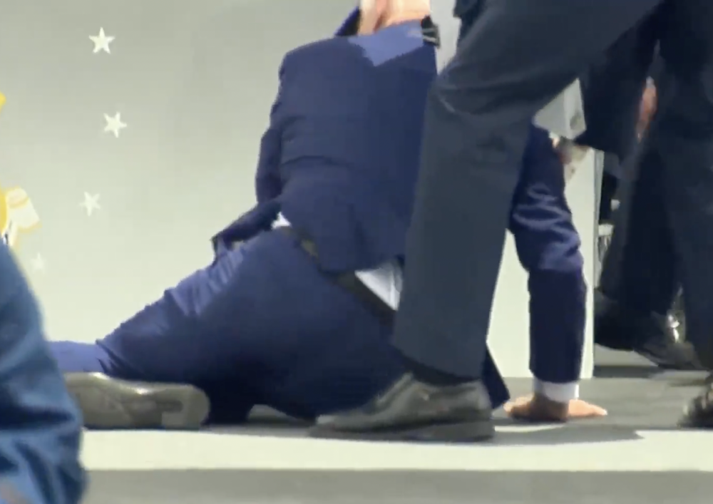 WATCH: Biden Takes Hard Fall at Air Force Academy Graduation