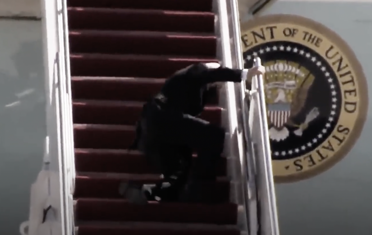 WATCH: Biden's Falls in Slow Motion
