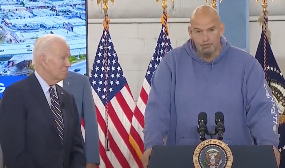 WATCH: Biden and Fetterman Make Difficult-To-Understand Press Appearance Together