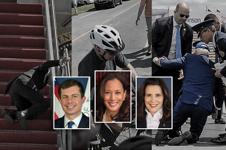 Dems Jockey To Replace Biden in Case 'Slippy Joe' Doesn't Survive His Next Fall