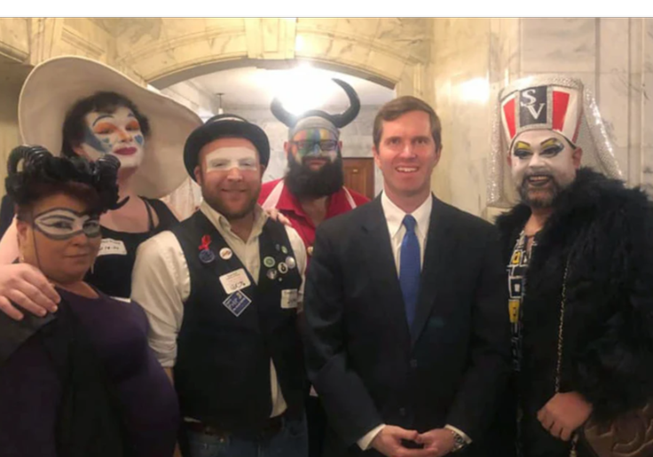 FLASHBACK: Kentucky Democrat Andy Beshear Posed With Anti-Catholic Group at Center of Dodgers Controversy