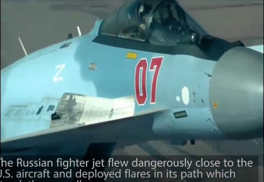 WATCH: Russian Fighter Jet Damages US Drone