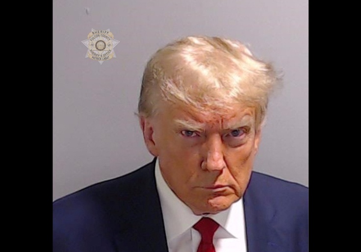 Trump Booked in Georgia on Election Charges