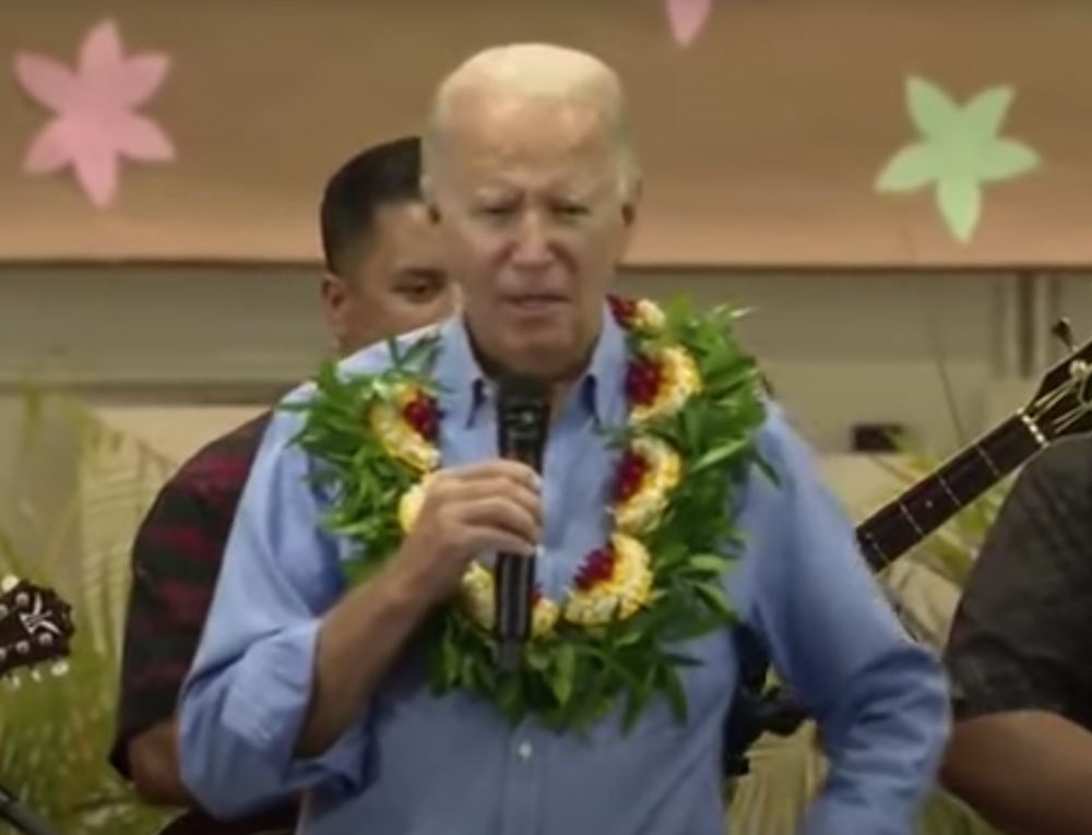 WATCH: Biden Recalls Small Kitchen Fire at His Home To Console Maui Wildfire Survivors