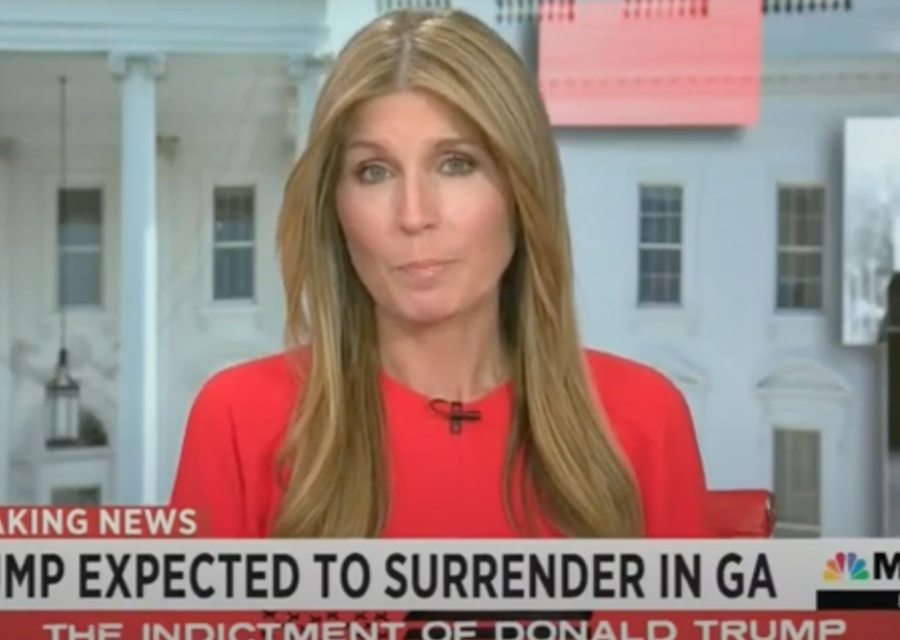 WATCH: MSNBC Host Stifles Laugh as She Reports Trump Headed To Jail Rife With Stabbings