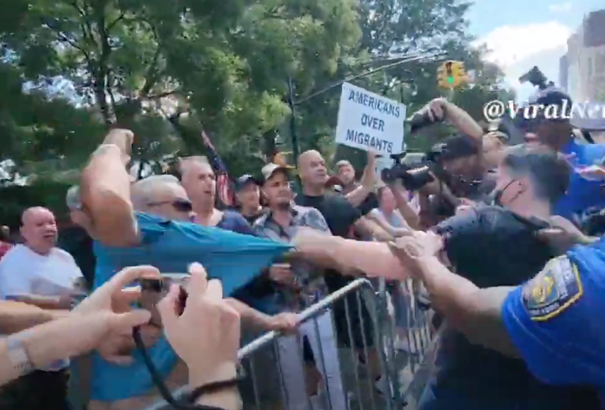 WATCH: Anti-Migrant Protest in ‘Sanctuary’ New York City Turns Violent
