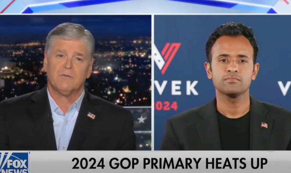 WATCH: Hannity Gets Anti-War Vivek to Sound Like a Neocon