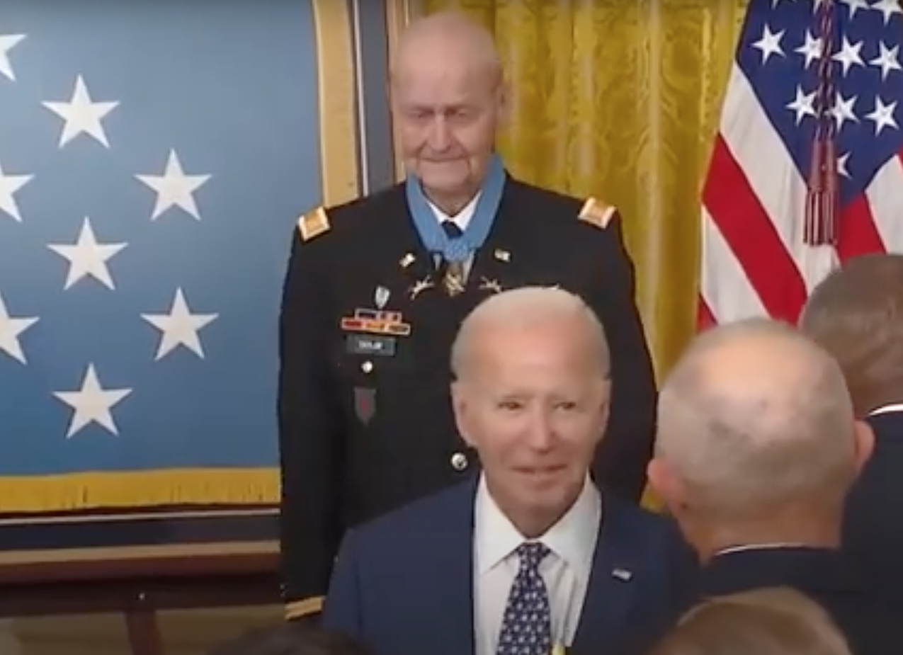 WATCH: Biden Wanders Out in Middle of Medal of Honor Ceremony