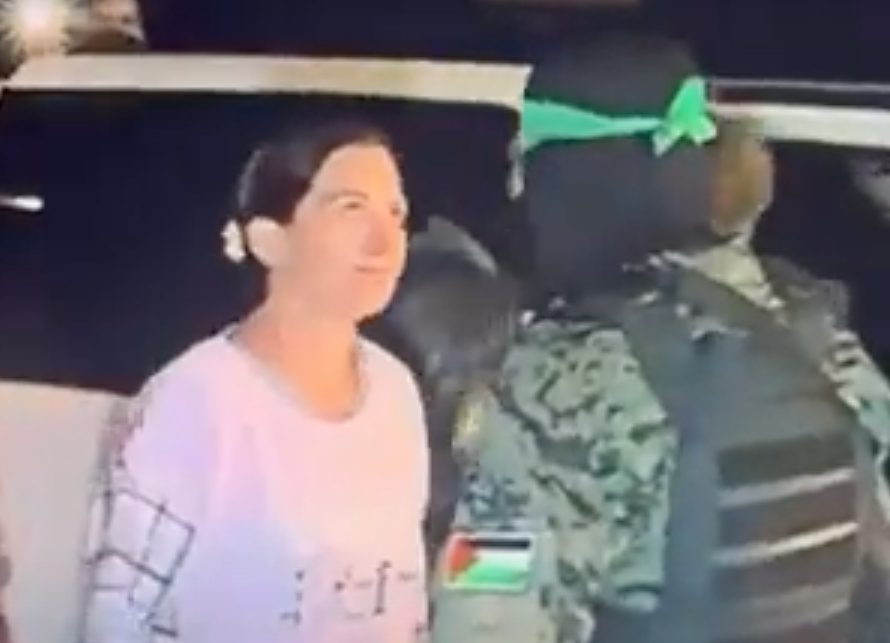 WATCH: Israeli Hostage Stares Down Hamas Terrorist